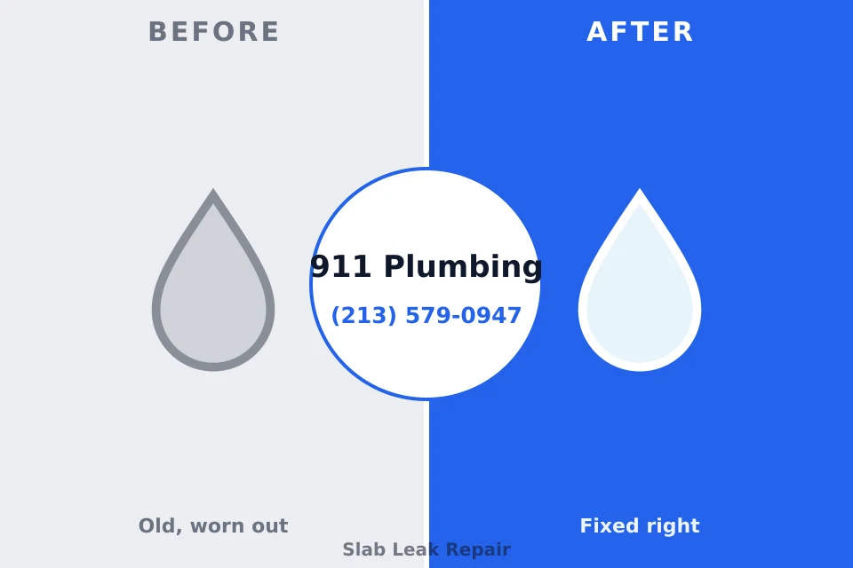 Before and after: plumbing company Stonybrook, PA